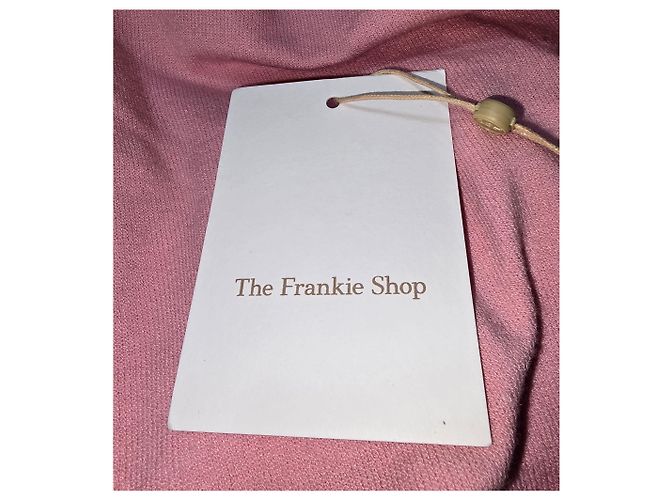 Autre Marque O suéter de gola alta Frankie Shop em algodão rosa Marrom - vista 12