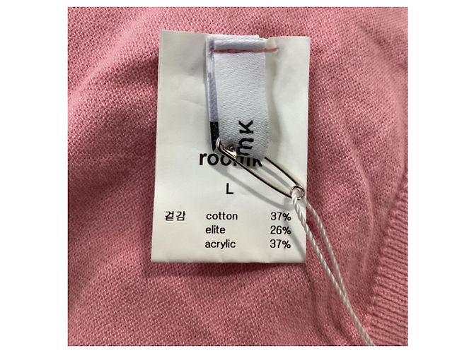 Autre Marque O suéter de gola alta Frankie Shop em algodão rosa Marrom - vista 5