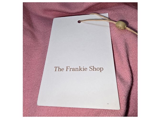 Autre Marque O suéter de gola alta Frankie Shop em algodão rosa Marrom - vista 6