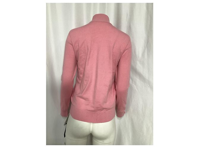 Autre Marque O suéter de gola alta Frankie Shop em algodão rosa Marrom - vista 9