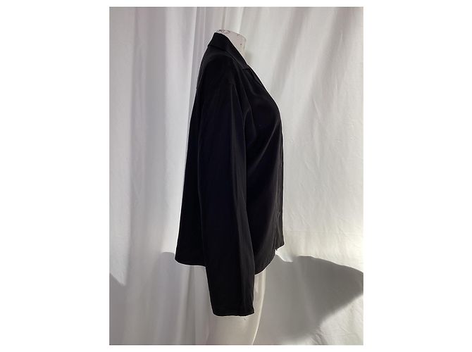 Camicia con bottoni Loewe in seta nera Nero - vista 8