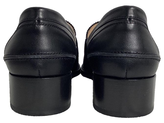Christian Louboutin Lock Me Loafers in Black Leather - view 4