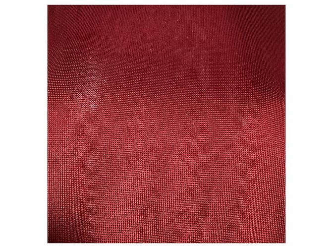 Pull à col montant Alaïa en viscose rouge - Ansicht 2