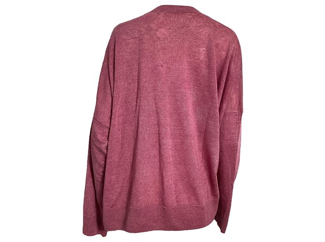 Loewe x Paula's Ibiza bedruckter Pullover aus rosa Leinen Pink - Ansicht 6