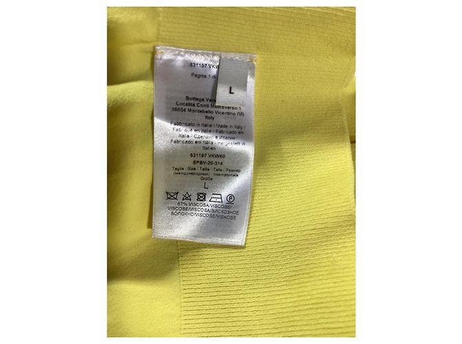 Bottega Veneta Rollkragenpullover aus gelber Viskose - Ansicht 12