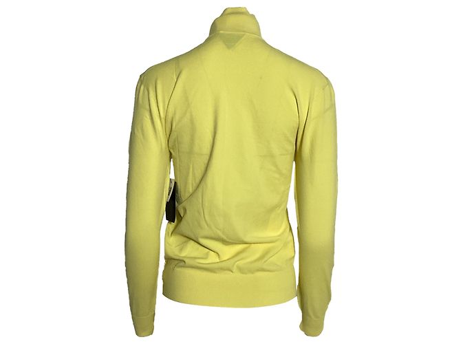 Bottega Veneta Rollkragenpullover aus gelber Viskose - Ansicht 3