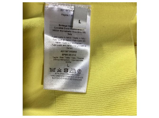 Bottega Veneta Rollkragenpullover aus gelber Viskose - Ansicht 6