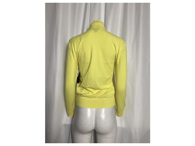 Bottega Veneta Rollkragenpullover aus gelber Viskose - Ansicht 9