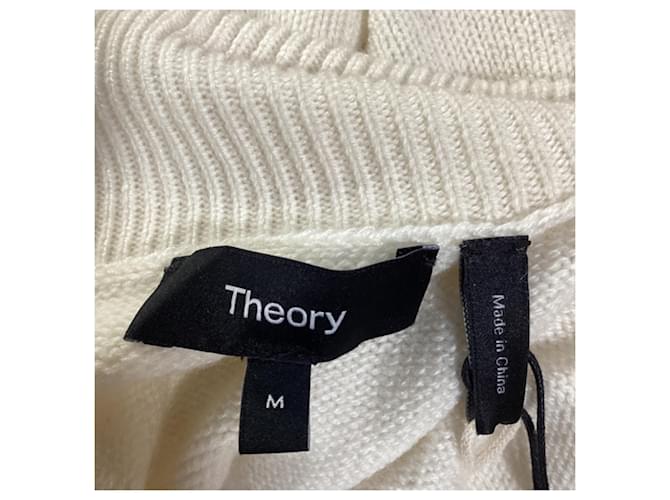 Theory Rollkragenpullover aus ivoire Kaschmir Weiß Roh - Ansicht 5