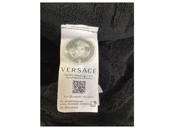 Bañador Versace I Love Baroque en algodón negro - vista 11