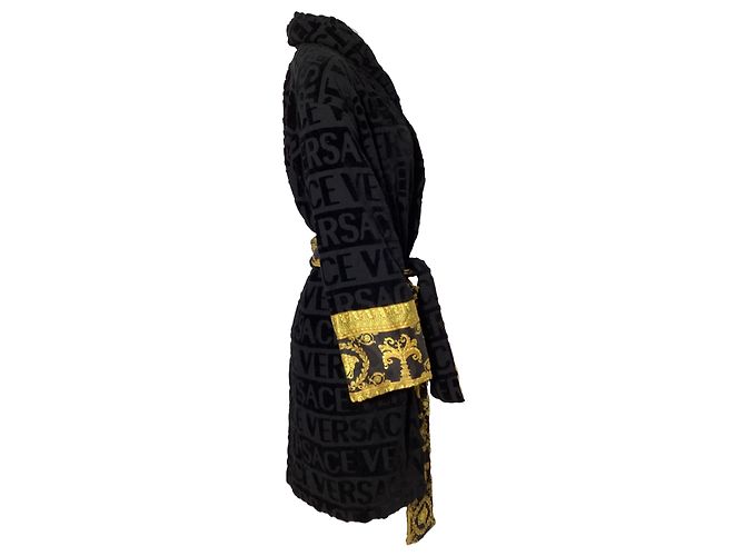 Bañador Versace I Love Baroque en algodón negro - vista 3