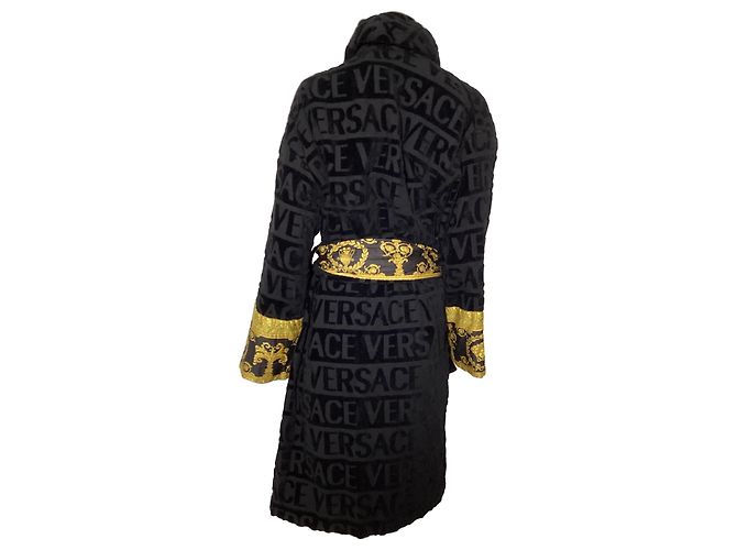 Bañador Versace I Love Baroque en algodón negro - vista 4
