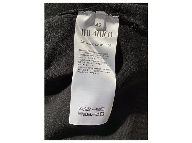 Der Attico Blanche Pullover mit Federbesatz aus schwarzer Viskose - vue 12