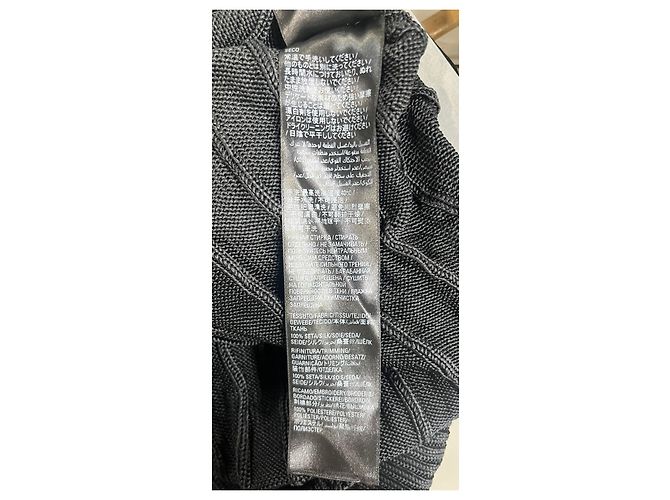 Balenciaga Turtleneck Rib Knit Sweater in Black Silk - view 12