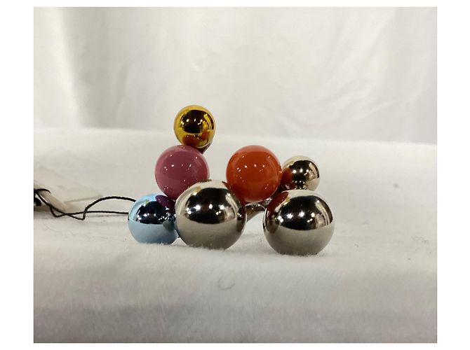 Anello ornato Dries Van Noten in ottone multicolore - vista 5