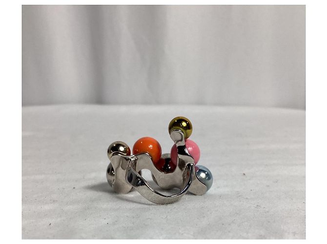 Anello ornato Dries Van Noten in ottone multicolore - vista 7