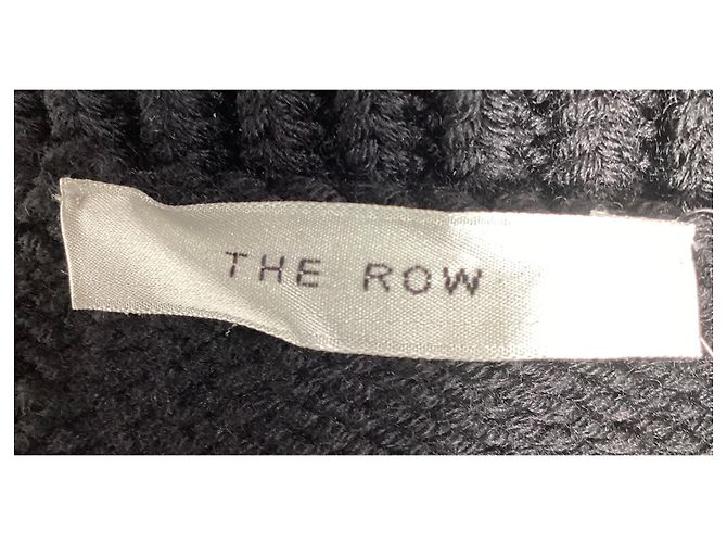The row O suéter de gola alta em lã merino preta Preto - vista 10