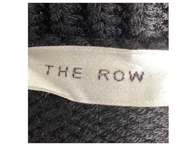 The row O suéter de gola alta em lã merino preta Preto - vista 4