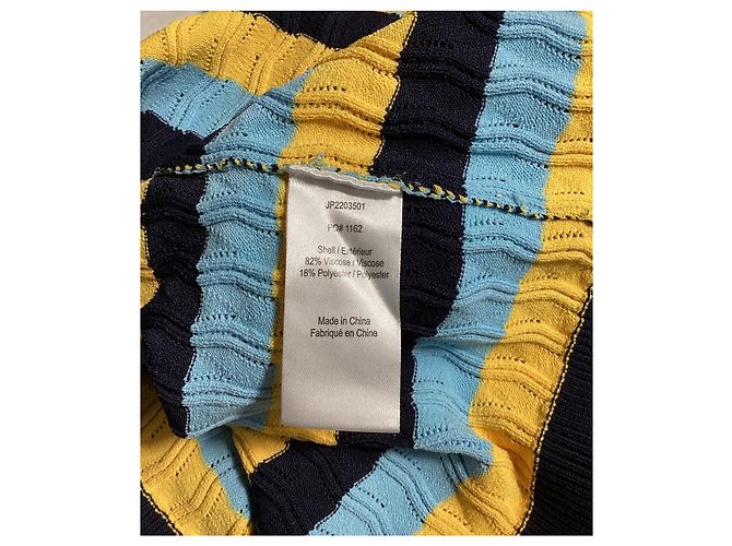 Gestreifter Rundhals-Pullover von Jason Wu aus mehrfarbiger Viskose - Ansicht 12