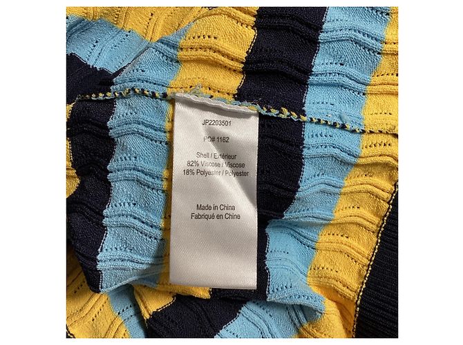 Gestreifter Rundhals-Pullover von Jason Wu aus mehrfarbiger Viskose - Ansicht 6