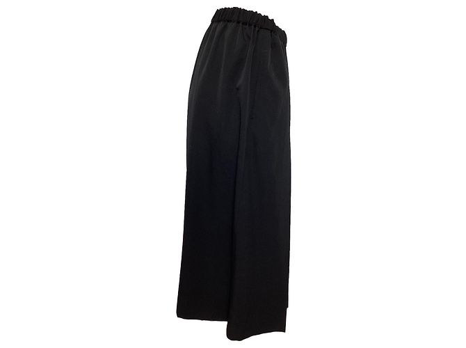 Comme Des Garcons Falda plisada Comme des Garçons en lana negra Negro - vista 2