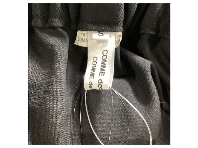 Comme Des Garcons Falda plisada Comme des Garçons en lana negra Negro - vista 4
