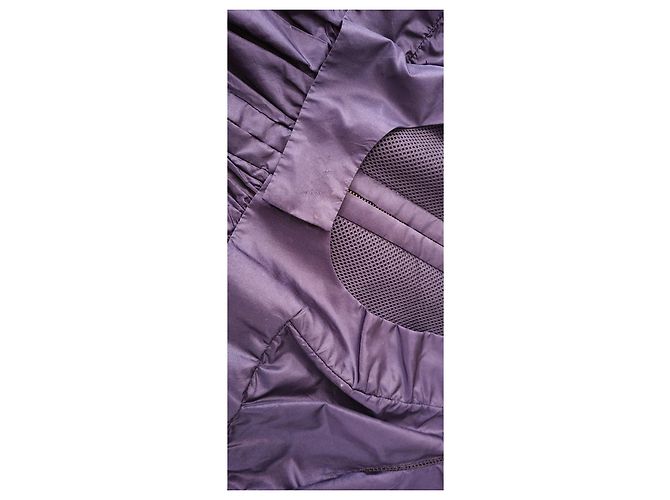 Giacca Moncler in seta blu scuro - vista 12