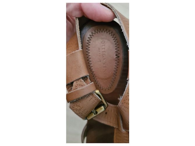 Sandali Bottega Veneta in pelle marrone - vista 10