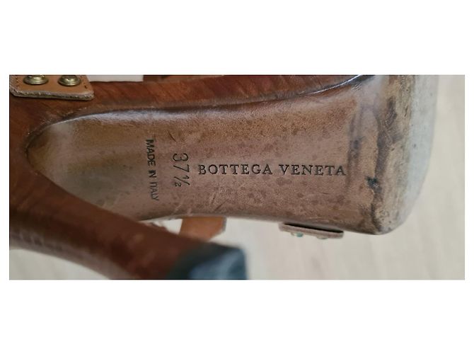 Sandali Bottega Veneta in pelle marrone - vista 9