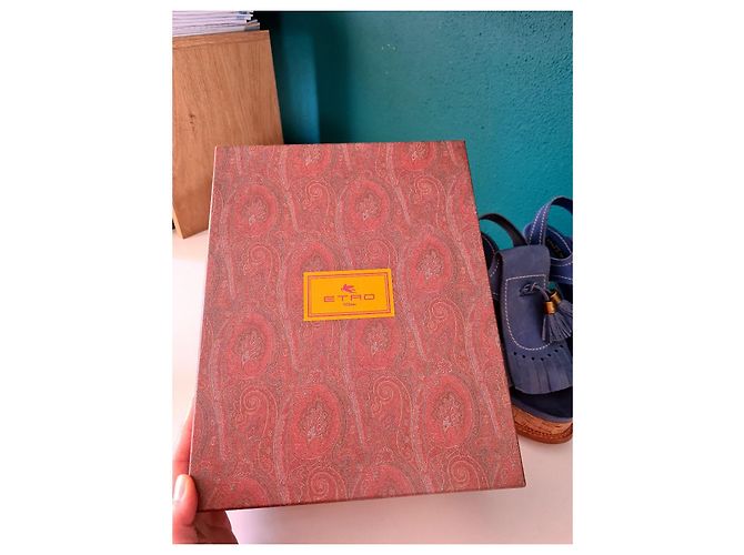 Sandali Etro in pelle azzurro chiaro Blu chiaro - vista 4