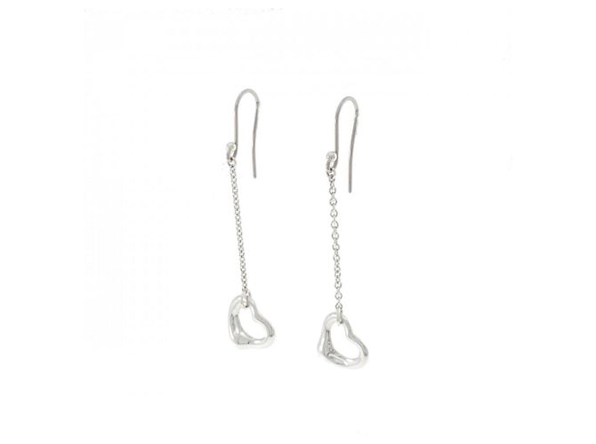 Elsa Peretti Tiffany & Co Orecchini a pendente Open Heart Tiffany - vista 2