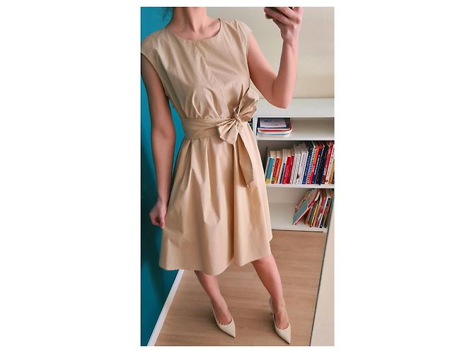 Vestido de algodón Woolrich Beige - vista 12