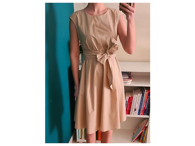 Vestido de algodón Woolrich Beige - vista 3