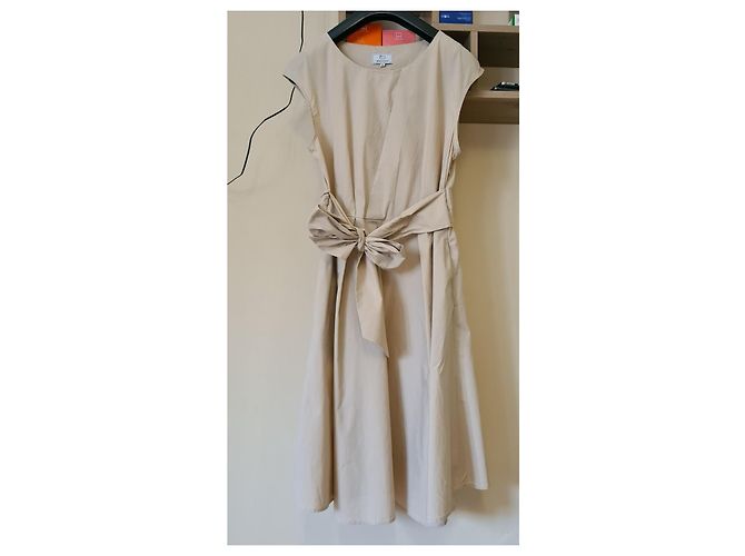 Vestido de algodón Woolrich Beige - vista 7