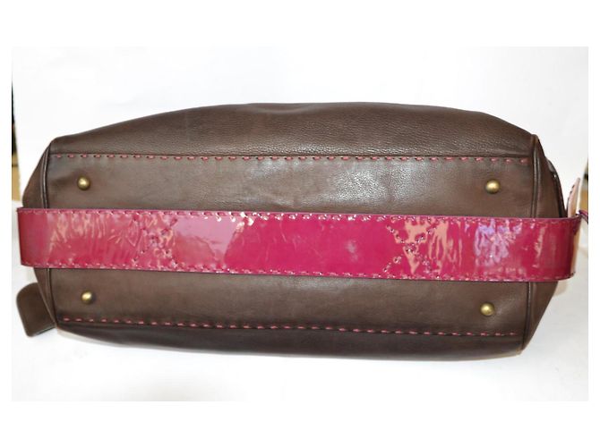 Borsa a mano Emanuel Ungaro in pelle marrone - vista 3