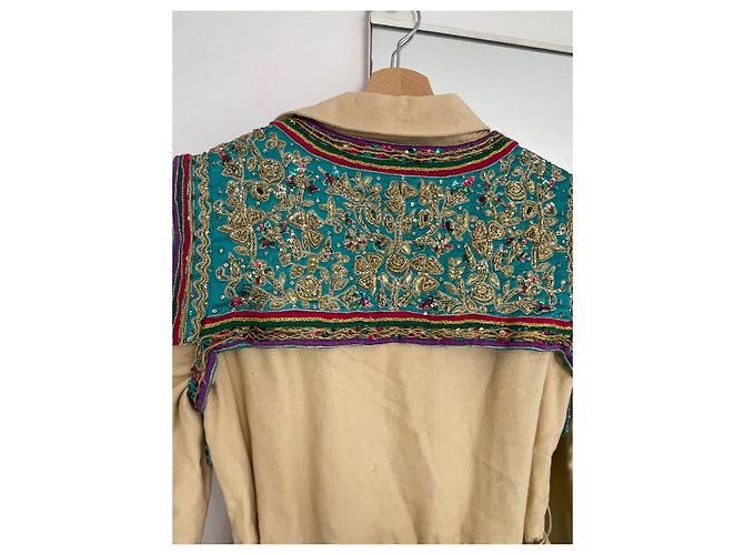 Gabardina Manoush de algodón beige - vista 11