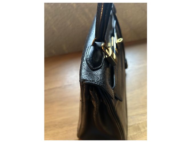 Hermès Kelly 32 Borsa in pelle box nera Nero - vista 5