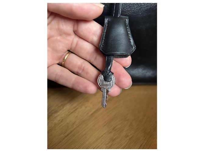 Hermès Kelly 32 Borsa in pelle box nera Nero - vista 9