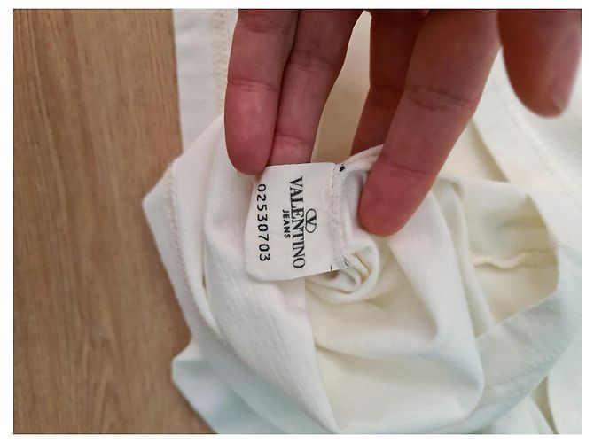 Valentino Cotton Tee Eggshell - view 7