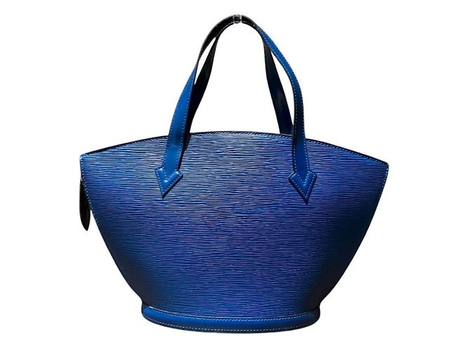 Borsa a mano Epi Saint Jacques di Louis Vuitton Blu - vista 2