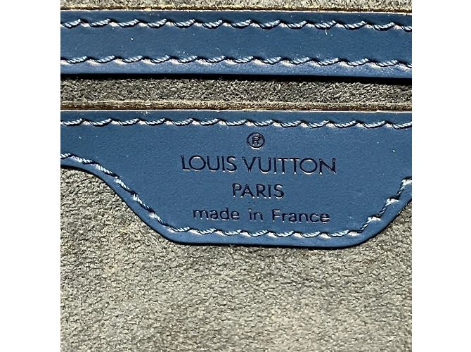 Borsa a mano Epi Saint Jacques di Louis Vuitton Blu - vista 4