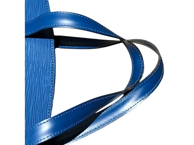 Borsa a mano Epi Saint Jacques di Louis Vuitton Blu - vista 6