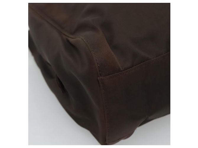 PRADA Borsa a mano in nylon marrone Auth ti2669 - vista 16