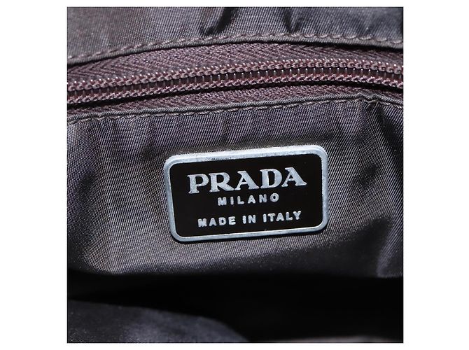 PRADA Borsa a mano in nylon marrone Auth ti2669 - vista 18