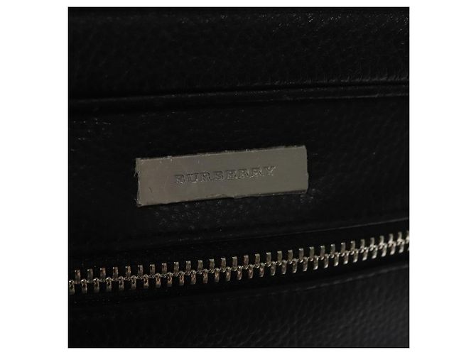 Borsa a mano in pelle nera BURBERRY Auth ti2663 Nero - vista 10