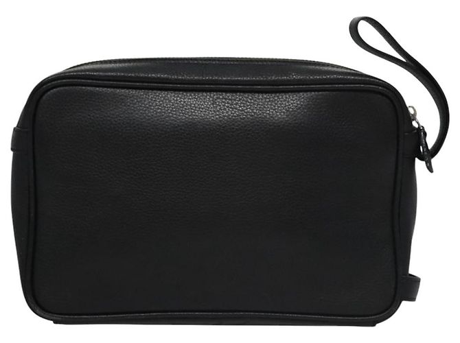 Borsa a mano in pelle nera BURBERRY Auth ti2663 Nero - vista 2