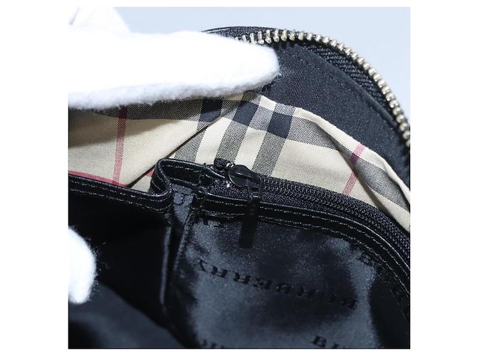 Borsa a mano in pelle nera BURBERRY Auth ti2663 Nero - vista 20