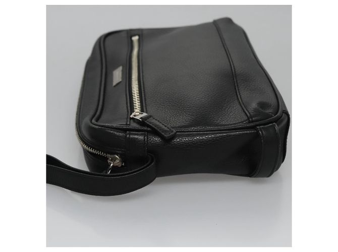 Borsa a mano in pelle nera BURBERRY Auth ti2663 Nero - vista 4