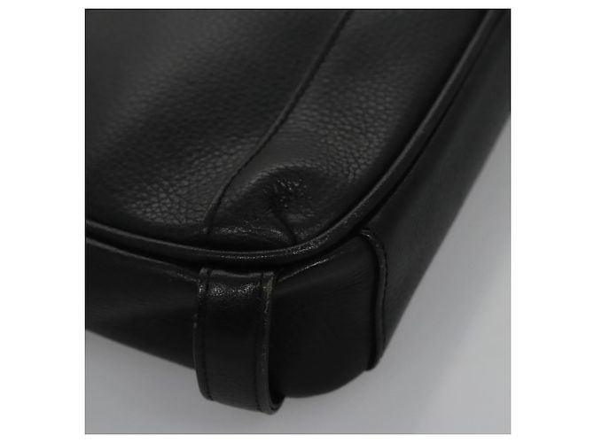 Borsa a mano in pelle nera BURBERRY Auth ti2663 Nero - vista 8