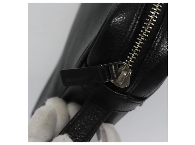 Borsa a mano in pelle nera BURBERRY Auth ti2663 Nero - vista 9